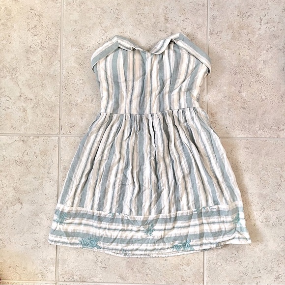 American Eagle Outfitters Dresses & Skirts - American Eagle Outfitters Blue and White Striped Strapless mini dress